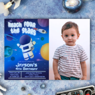 Convite Alcance Quatro as Estrelas - Espaço Sideral