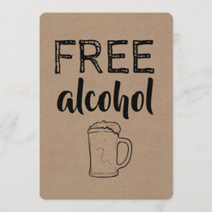 Convite Álcool Livre   PADRINHO DE CASAMENTO   A melhor pr