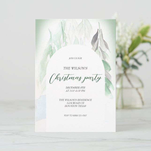 Convite Aldeia do Campo de Natal Artístico (Em pé/Frente)