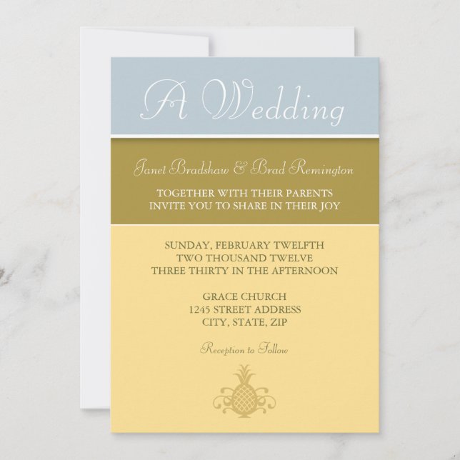 Convite alegre do abacaxi (Frente)