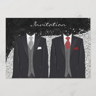 Convite alegre feito sob encomenda do casamento da