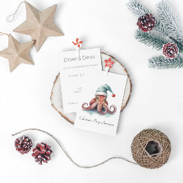 Convite Alegria de Natal de Octopus, personalizada