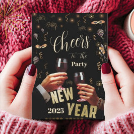 Convite Alegria Festiva Personalizada para a Festa de Ano 