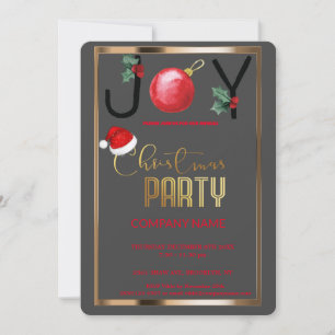 Convite Alegria Moderna Corporativa, Decoração de Natal V