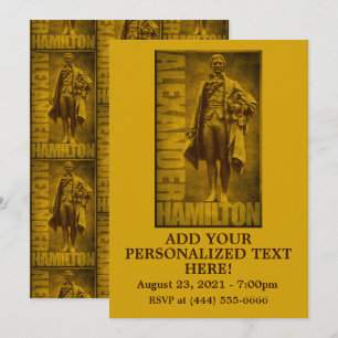 Convite Alexander Hamilton Estatuesco
