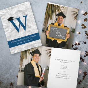 Convite Alfabeto Monograma em Folha de Prata W Foto Modern