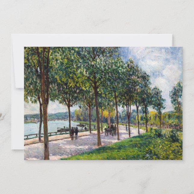 Convite Alfred Sisley - Alamedas de Castanheiros (Frente)