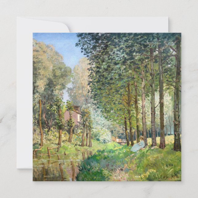 Convite Alfred Sisley - Descanso ao longo do Córrego (Frente)