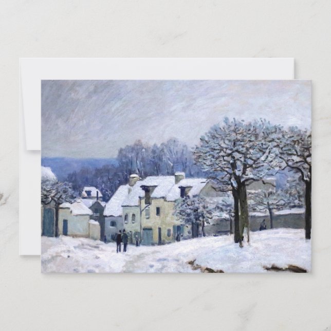 Convite Alfred Sisley - Place Chenil em Marly, Efeito de N (Frente)