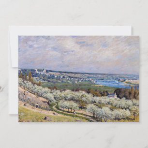 Convite Alfred Sisley - Terraço em Saint-Germain, Primaver