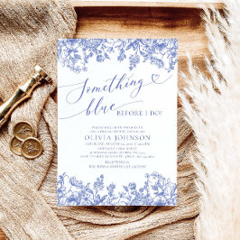 Convite Algo Azul Antes de Convidar o Chá de panela