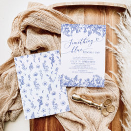 Convite Algo Azul Antes de Convidar o Chá de panela