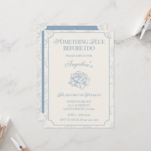 Convite Algo Azul Antes do Meu Itinerário de Despedida de 