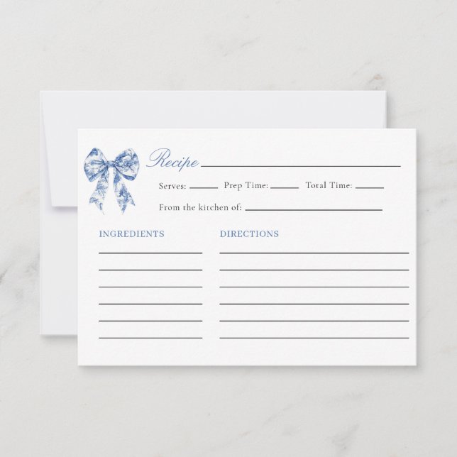 Convite Algo Azul Antes Que Eu Faça A Receita Do Chá de pa (Frente)