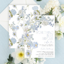 Algo Azul Antes Que Eu Faça Aquarela Floral