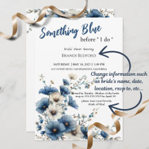 Algo Azul Antes que eu faça Chá de panela