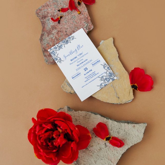 Convite Algo azul antes que eu faça chá de panela (Criador carregado)