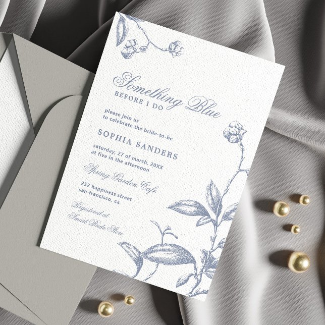 Convite Algo azul antes que eu faça chá de panela (Criador carregado)