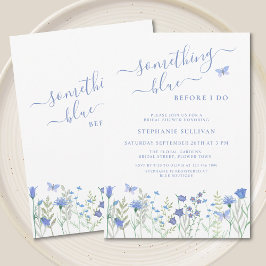 Convite Algo Azul Antes Que Eu Faça Chá de panela