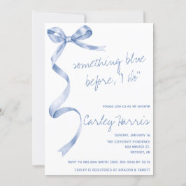 Convite Algo Azul antes que eu faça! Chá de panela moderno