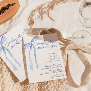 Convite Algo Azul Antes Que Eu Faça O Chá de panela Convid