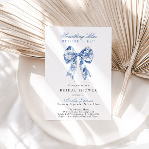 Convite Algo Azul Antes Que Eu Faça O Chá de panela Convid