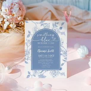 Convite Algo Azul Antes Que Eu Faça O Chá de panela Convid