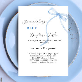 Convite Algo azul antes que eu faça um banho de Bridal Bri