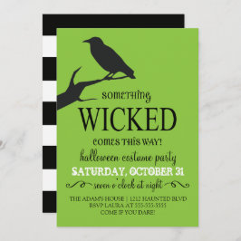 Convite Algo Má Festa de Halloween