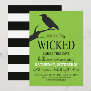 Convite Algo Má Festa de Halloween