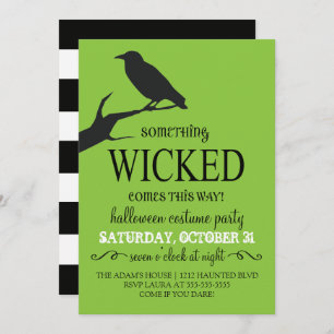Convite Algo Mal Convidado De Halloween