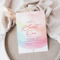 Algodão doce Um primeiro aniversario Colorido