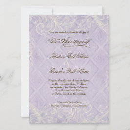 Convite Algodão Floral pelo Casamento de Beachy