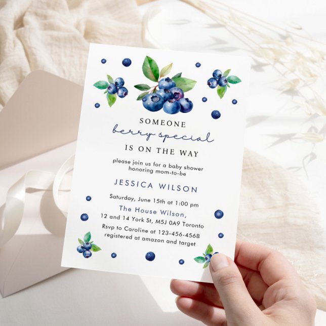 Convite Alguém Berry Special Baby primeiro aniversario Blu (Criador carregado)