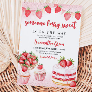 Convite Alguém Berry Sweet Chá de fraldas