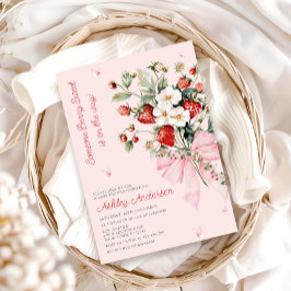 Convite Alguém Berry Sweet Modern Arco Rosa