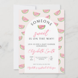 Convite Alguém Sweet está a caminho, Chá de fraldas.