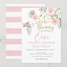 Convite Algum Coelhinho está Fazendo UM ANO