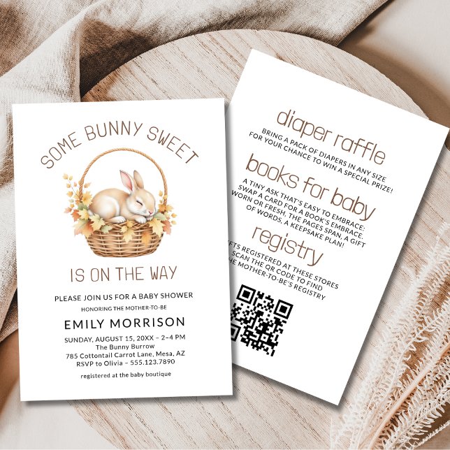 Convite Alguns Chás de fraldas De Queda Neutra De Gênero C (Criador carregado)