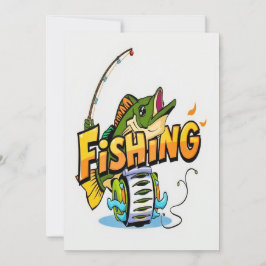 Convite Aliança de pesca divertida