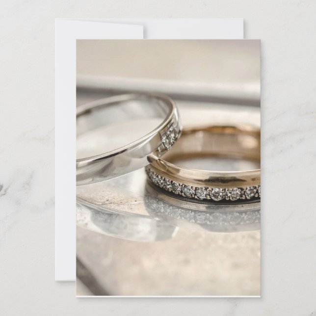 Convite alianças de casamento (Frente)
