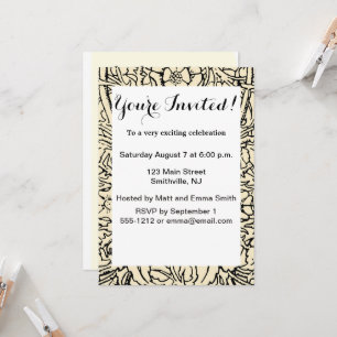 Convite Alice Art Wonderland White Rabbit Classic