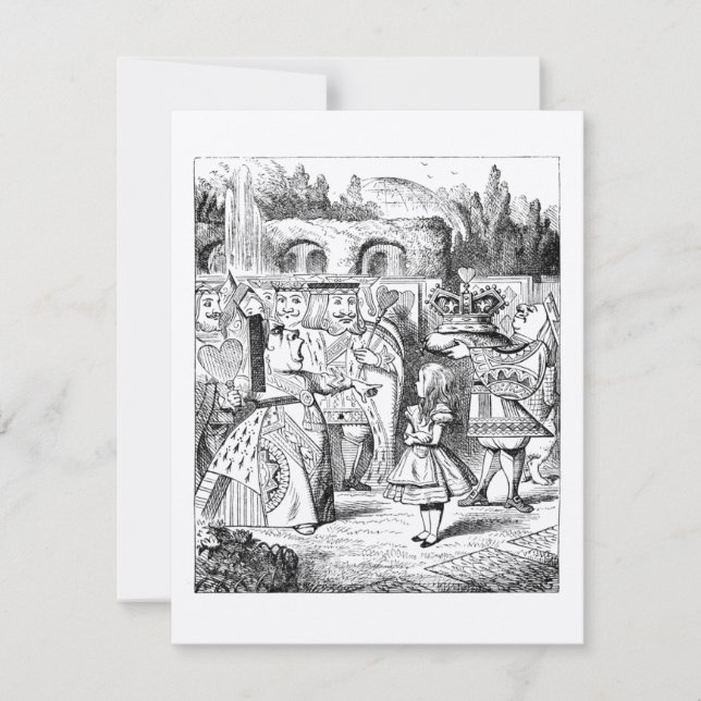 Convite Alice DOURADO no aniversário do tea party do país (Frente)