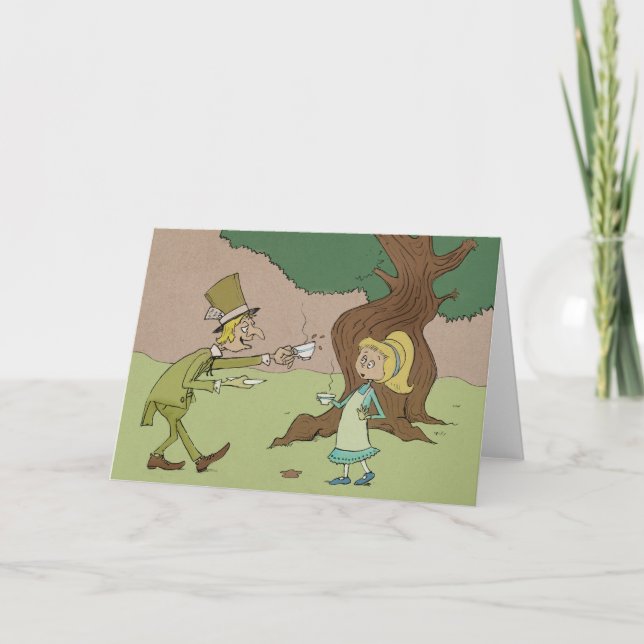 Convite Alice e o Mad Hatter (Frente)