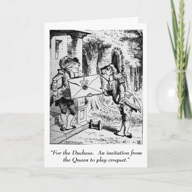 Convite Alice in Wonderland invitation (Frente)