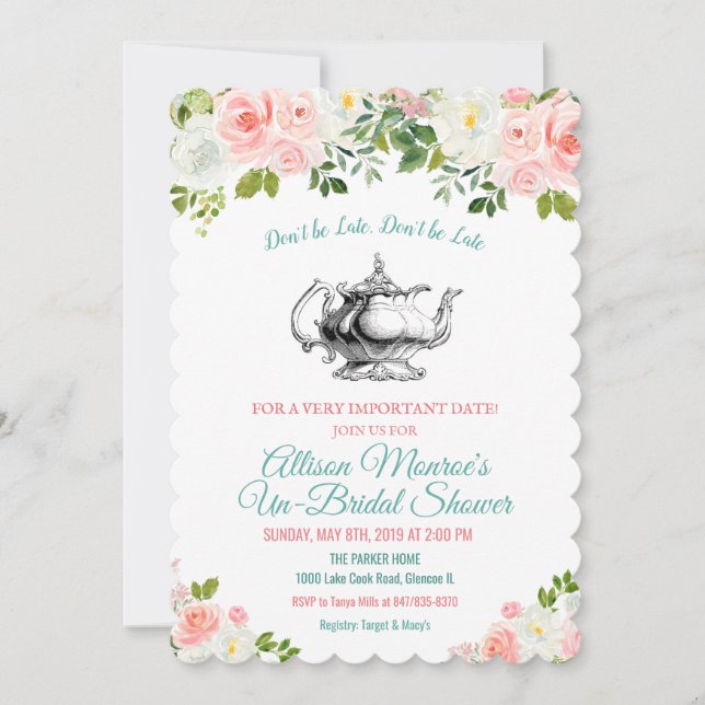 Convite Alice no País das Maravilhas (Frente)