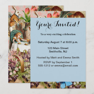 Convite Alice no País das Maravilhas