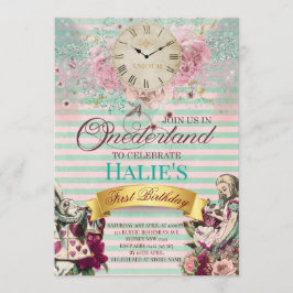 Convite Alice no País das Maravilhas