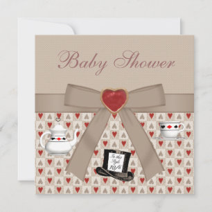 Convite Alice no País das Maravilhas, Chá de fraldas do Te