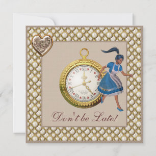 Convite Alice no País das Maravilhas, Chá de fraldas do Te